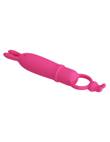 PRETTY LOVE DELIA VIBRADOR RABBIT CON ANILLO DE SUJECIAN