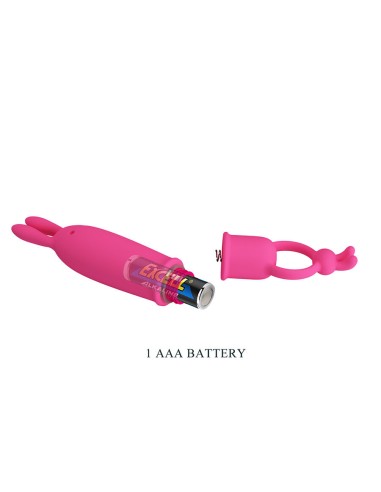 PRETTY LOVE DELIA VIBRADOR RABBIT CON ANILLO DE SUJECIAN