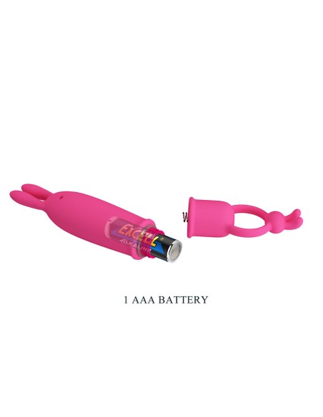 PRETTY LOVE DELIA VIBRADOR RABBIT CON ANILLO DE SUJECIAN