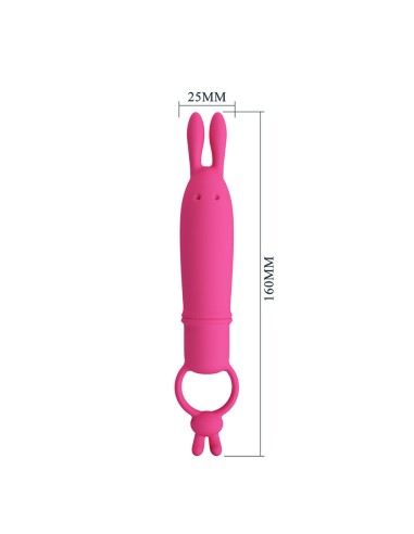 PRETTY LOVE DELIA VIBRADOR RABBIT CON ANILLO DE SUJECIAN