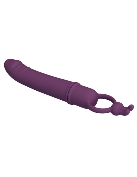 PRETTY LOVE CORA VIBRADOR FORMA PENE CON ANILLO DE SUJECIAN