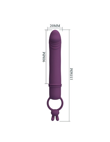 PRETTY LOVE CORA VIBRADOR FORMA PENE CON ANILLO DE SUJECIAN