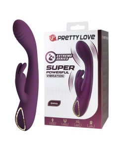 PRETTY LOVE EMMA VIBRADOR CON ESTIMULADOR RABBIT MORADO