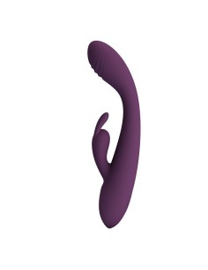 PRETTY LOVE EMMA VIBRADOR CON ESTIMULADOR RABBIT MORADO 2