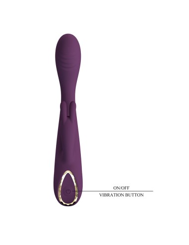 PRETTY LOVE EMMA VIBRADOR CON ESTIMULADOR RABBIT MORADO