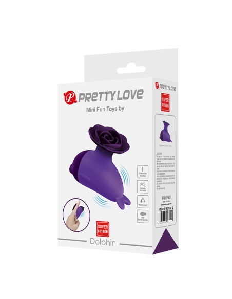 PRETTY LOVE DOLPHIN MINI VIBRADOR CON SUJECIAN