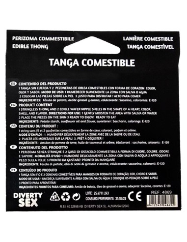 HOTFLOWERS TANGA NIAA WAFER Y 2 PEZONES SABOR FRESA es pt es fr it 