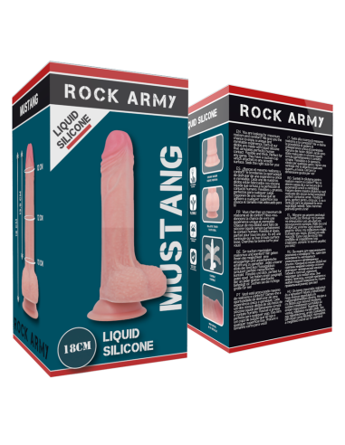 ROCKARMY ARNAS LIQUID SILICONE DILDO PREMIUM MUSTANG 18 CM O 414 CM