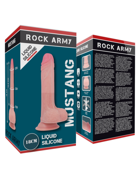 ROCKARMY ARNAS LIQUID SILICONE DILDO PREMIUM MUSTANG 18 CM O 414 CM