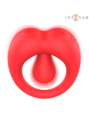 INTENSE RUSSELL ANILLO VIBRADOR CON ESTIMULACIAN DE CLATORIS ROJO