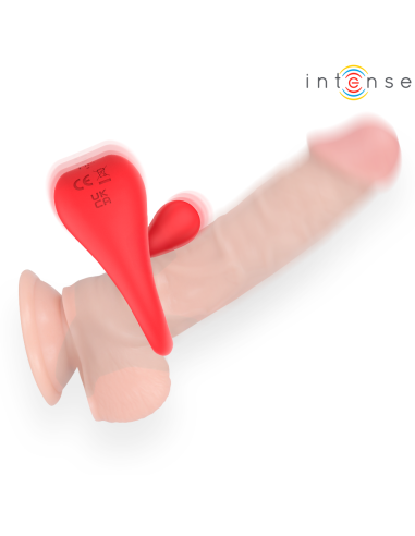 INTENSE RUSSELL ANILLO VIBRADOR CON ESTIMULACIAN DE CLATORIS ROJO