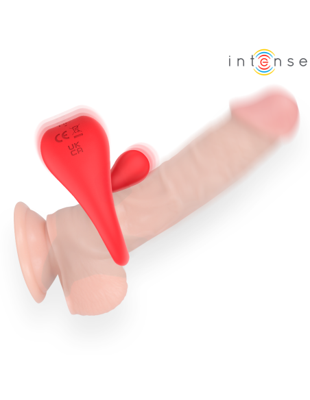 INTENSE RUSSELL ANILLO VIBRADOR CON ESTIMULACIAN DE CLATORIS ROJO