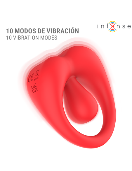 INTENSE RUSSELL ANILLO VIBRADOR CON ESTIMULACIAN DE CLATORIS ROJO