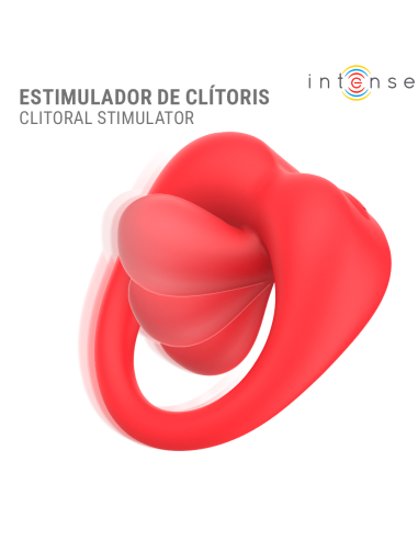 INTENSE RUSSELL ANILLO VIBRADOR CON ESTIMULACIAN DE CLATORIS ROJO