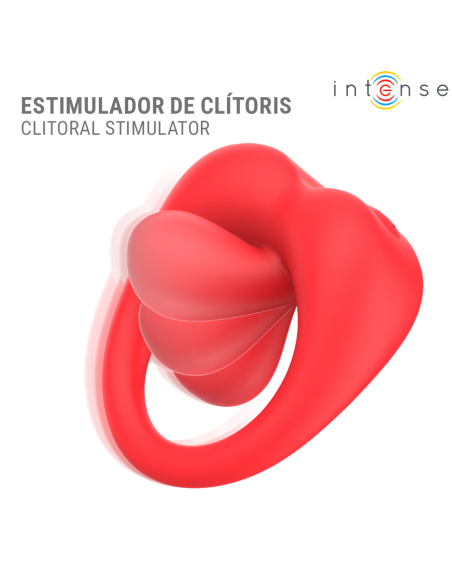 INTENSE RUSSELL ANILLO VIBRADOR CON ESTIMULACIAN DE CLATORIS ROJO