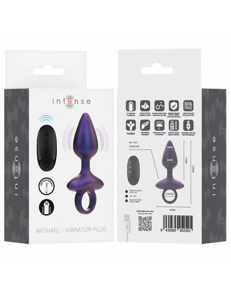INTENSE MICHAEL PLUG ANAL VIBRADOR MODELO 2 CONTROL REMOTO