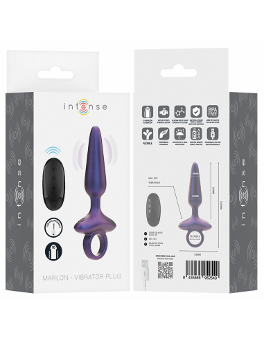 INTENSE MARLON PLUG ANAL VIBRADOR MODELO 4 CONTROL REMOTO