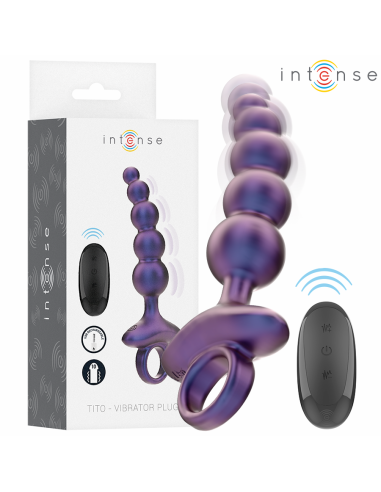 INTENSE TITO PLUG ANAL VIBRADOR MODELO 3 CONTROL REMOTO