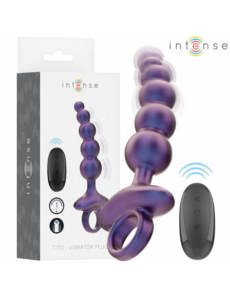 INTENSE TITO PLUG ANAL VIBRADOR MODELO 3 CONTROL REMOTO