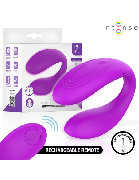 INTENSE NORA ESTIMULADOR DE PINZA CON VIBRACIAN MORADO