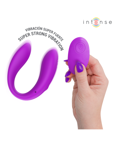 INTENSE NORA ESTIMULADOR DE PINZA CON VIBRACIAN MORADO