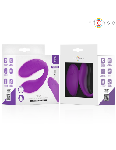 INTENSE NORA ESTIMULADOR DE PINZA CON VIBRACIAN MORADO