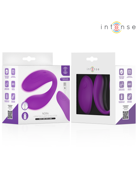 INTENSE NORA ESTIMULADOR DE PINZA CON VIBRACIAN MORADO