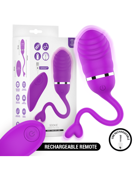 INTENSE SOOKIE HUEVO VIBRADOR CON CONTROL REMOTO MORADO