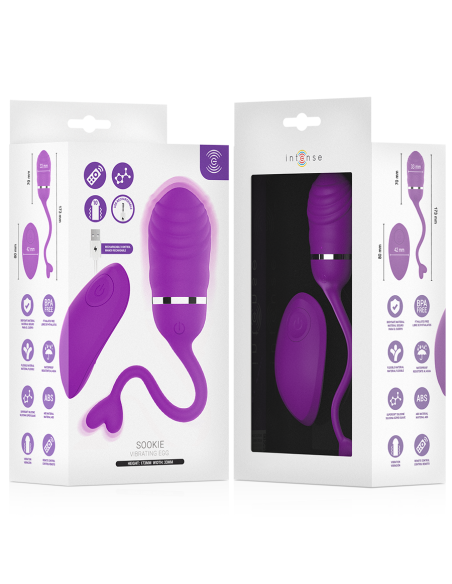 INTENSE SOOKIE HUEVO VIBRADOR CON CONTROL REMOTO MORADO