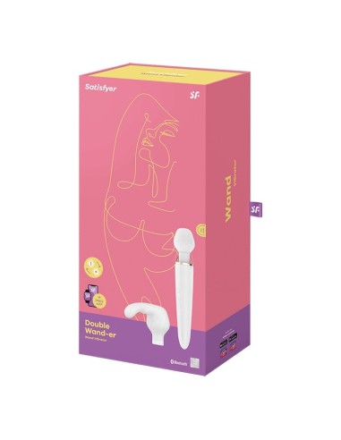 SATISFYER DOUBLE WAND ER BLANCO