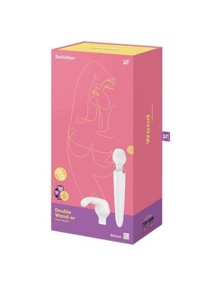 SATISFYER DOUBLE WAND ER BLANCO
