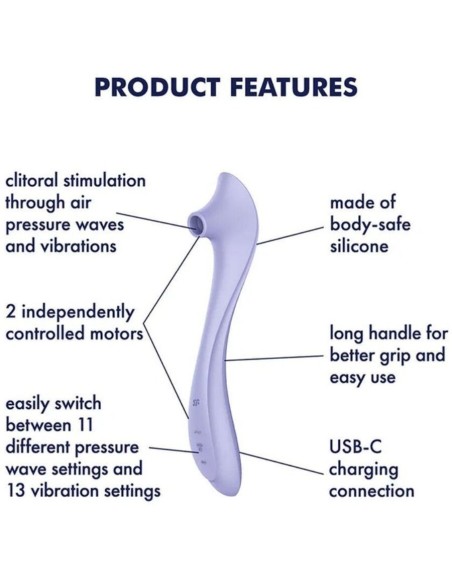 SATISFYER EASY LOVER VIBRADOR ESTIMULADOR AIR PULSE