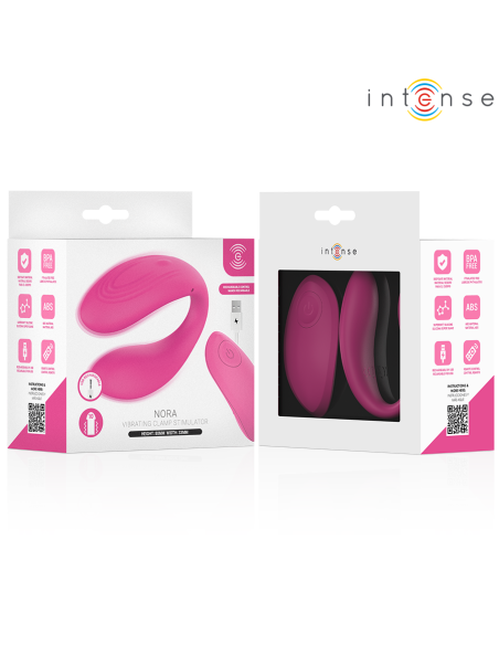 INTENSE NORA ESTIMULADOR DE PINZA CON VIBRACIAN ROSA