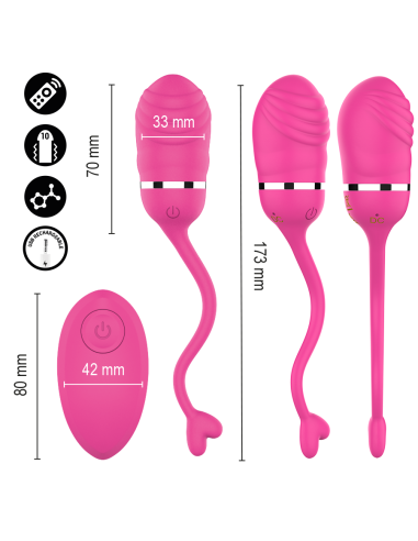 INTENSE SOOKIE HUEVO VIBRADOR CON CONTROL REMOTO ROSA
