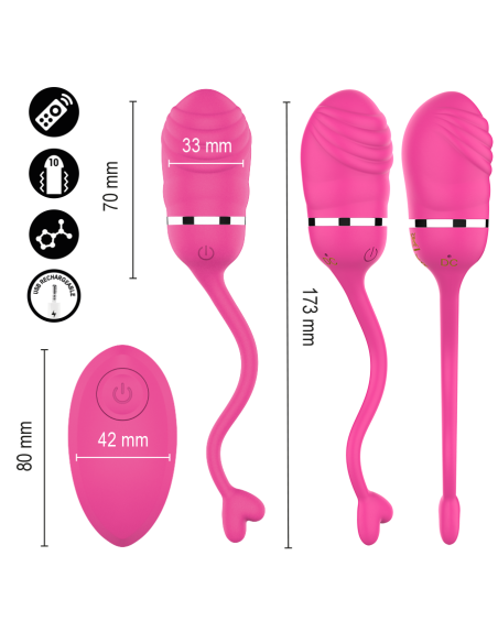 INTENSE SOOKIE HUEVO VIBRADOR CON CONTROL REMOTO ROSA