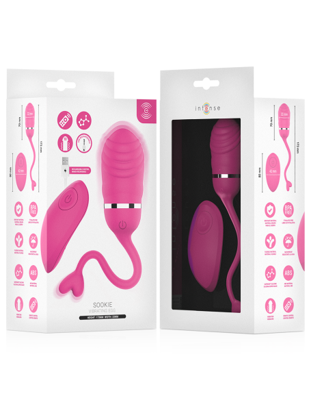 INTENSE SOOKIE HUEVO VIBRADOR CON CONTROL REMOTO ROSA