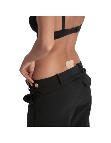 BYE BRA TANGA ADHESIVO ENCAJE BEIGE TALLA ANICA