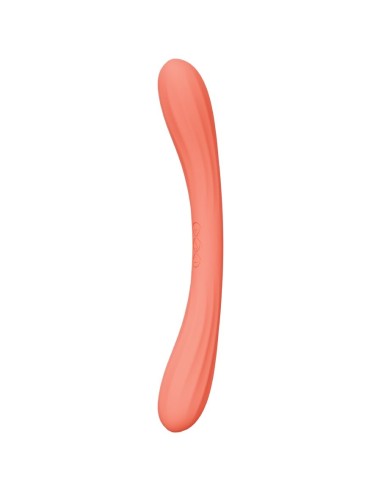 LELO BOOMERANG VIBRADOR DE DOBLE EXTREMO ROJO CORAL