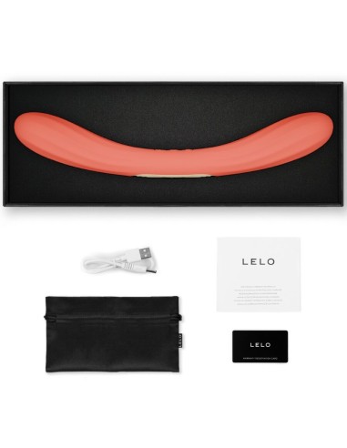 LELO BOOMERANG VIBRADOR DE DOBLE EXTREMO ROJO CORAL
