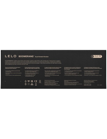 LELO BOOMERANG VIBRADOR DE DOBLE EXTREMO ROJO CORAL