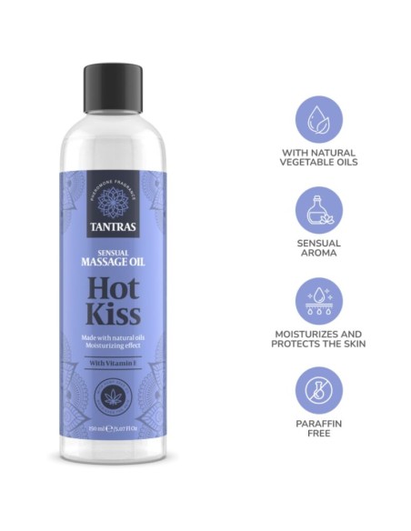 INTIMATELINE TANTRAS LOVE OIL HOT KISS ACEITE MASAJE 150 ML