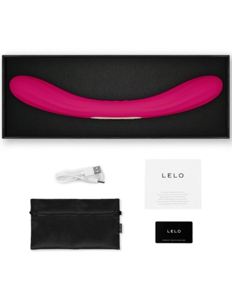 LELO BOOMERANG VIBRADOR DE DOBLE EXTREMO CEREZA