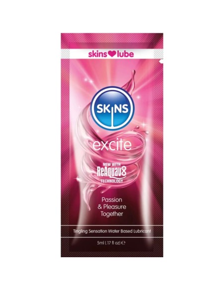 SKINS EXCITE LUBRICANTE BASE DE AGUA MONODOSIS 5 ML