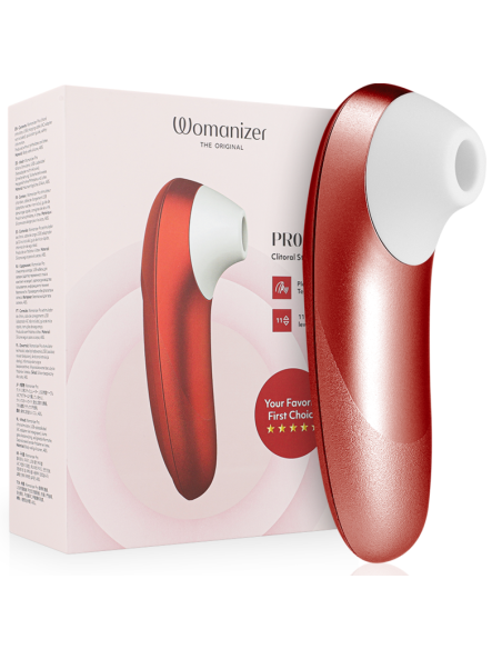 WOMANIZER PRO VIBRANT ESTIMULADOR DE CLATORIS BURDEOS