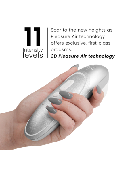 WOMANIZER PRO VIBRANT ESTIMULADOR DE CLATORIS GRIS PLATA