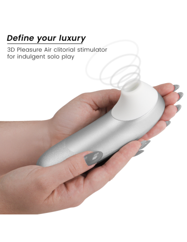 WOMANIZER PRO VIBRANT ESTIMULADOR DE CLATORIS GRIS PLATA