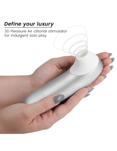 WOMANIZER PRO VIBRANT ESTIMULADOR DE CLATORIS GRIS PLATA