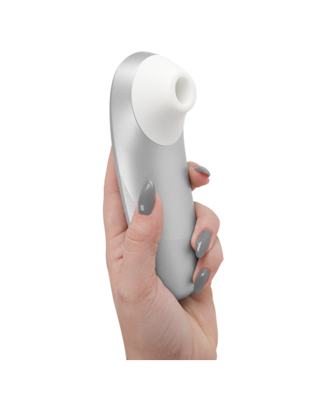 WOMANIZER PRO VIBRANT ESTIMULADOR DE CLATORIS GRIS PLATA