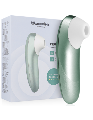 WOMANIZER PRO VIBRANT ESTIMULADOR DE CLATORIS VERDE SALVIA