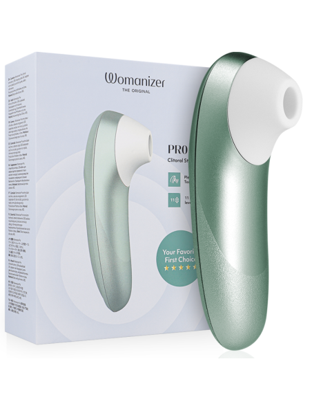 WOMANIZER PRO VIBRANT ESTIMULADOR DE CLATORIS VERDE SALVIA